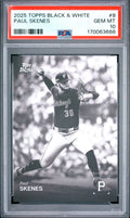 Paul Skenes Topps Black and White 8 PSA 10 cert 170063688