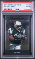 Thomas Jones Bowman Chrome BC181 PSA 8 cert 170063685