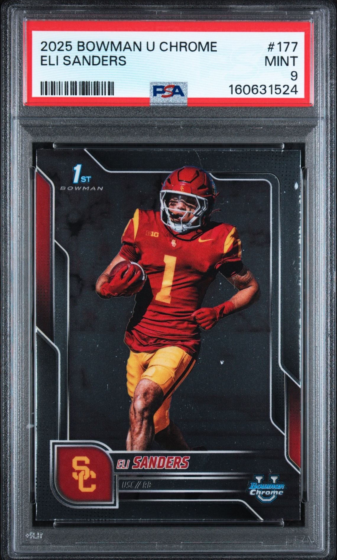 2025 Bowman U Chrome Eli Sanders #177 PSA 9 MINT, cert 160631524
