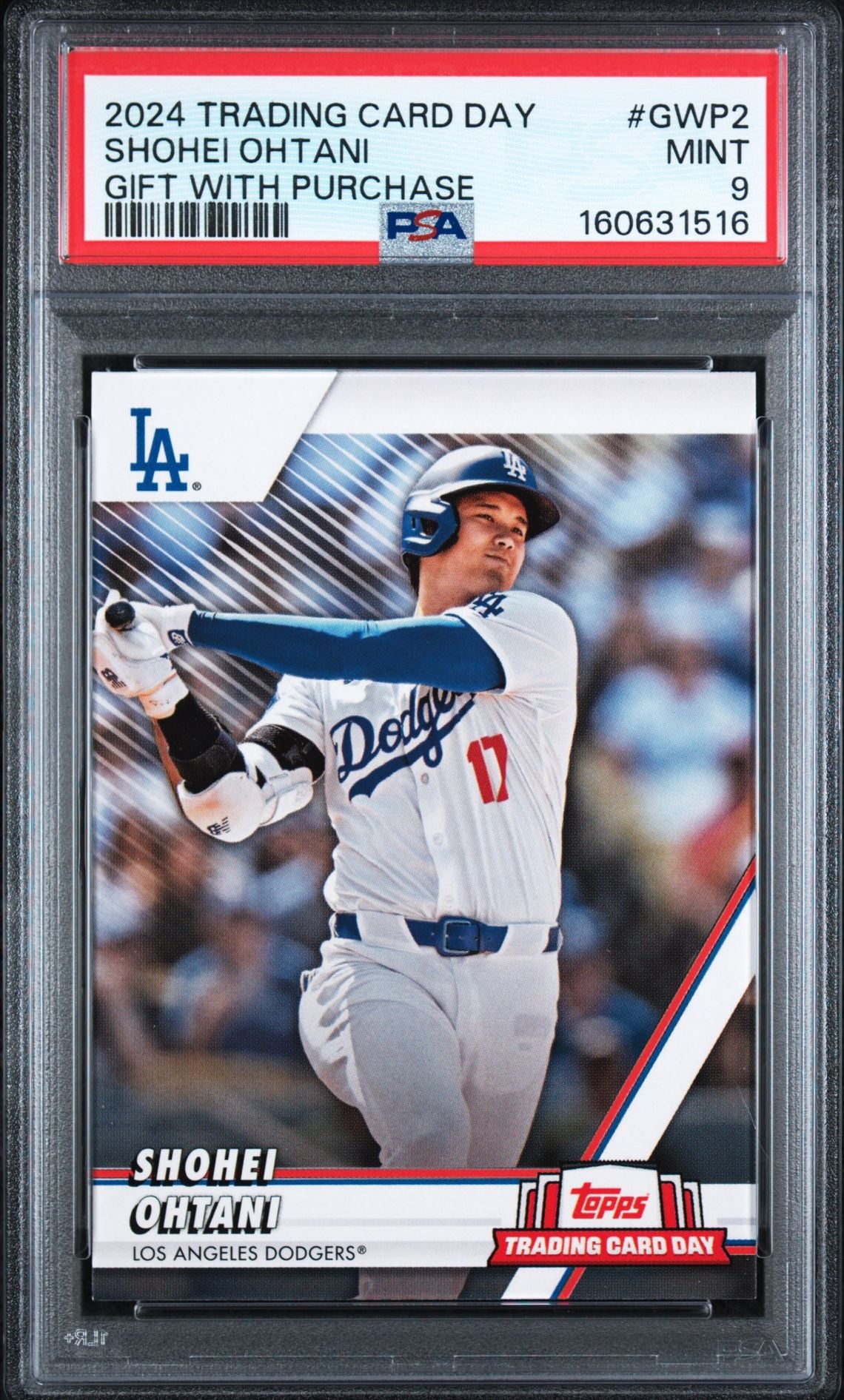 2024 Trading Card Day Shohei Ohtani GWP2 PSA 9 MINT, cert 160631516