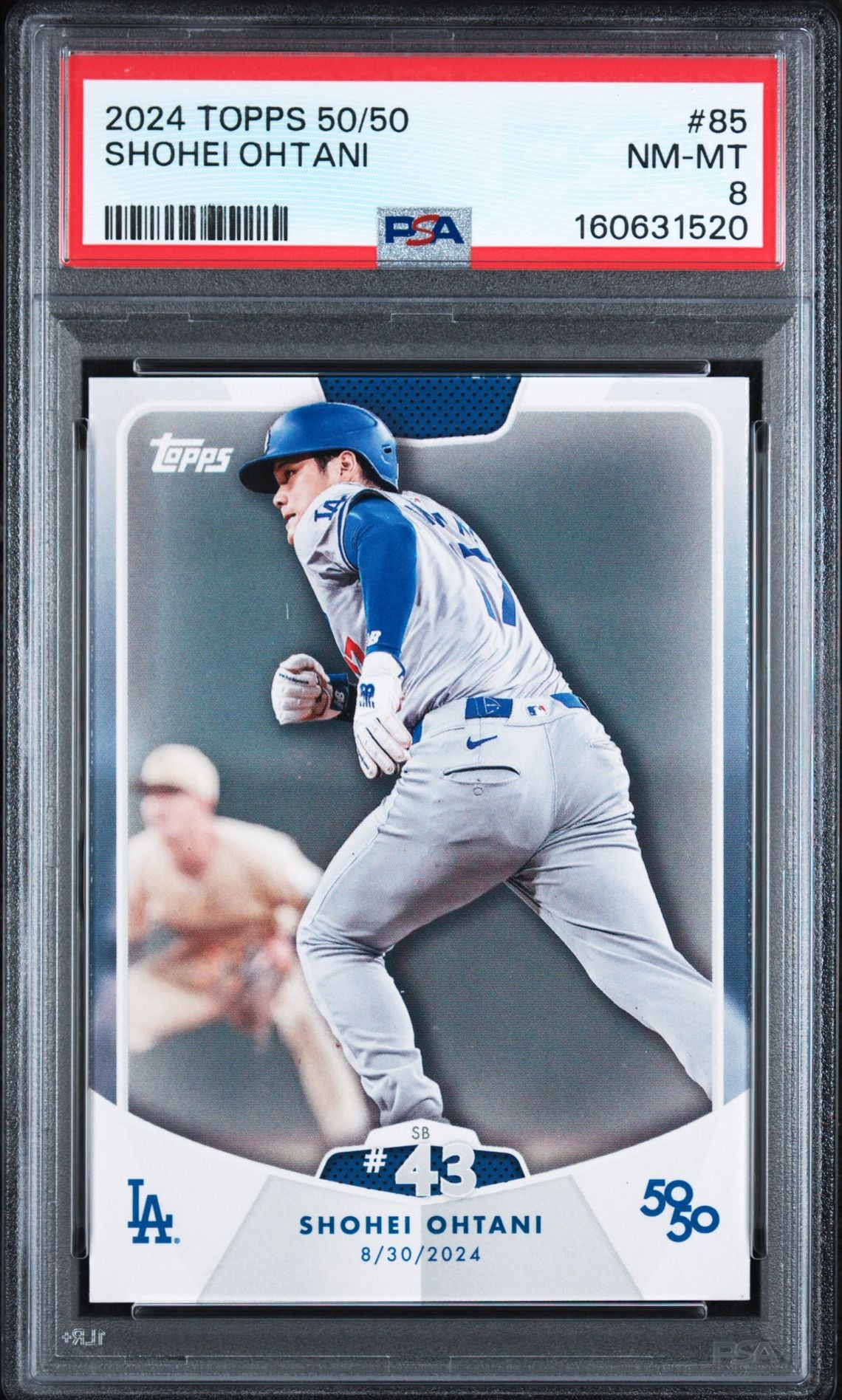 2024 Topps 50/50 Shohei Ohtani #85 PSA 8 NM-MT, cert 160631520